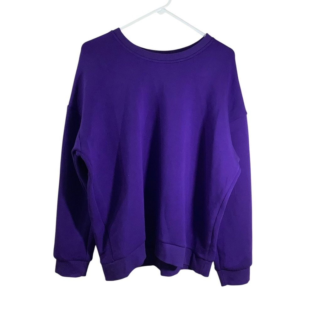 Grey Lab Crew Scuba Sweatshirt Purple